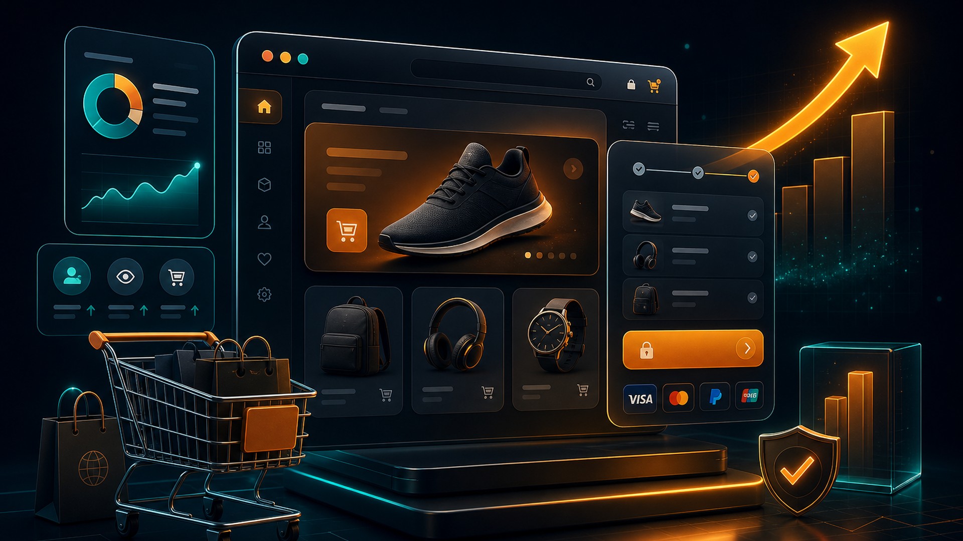eCommerce website development services - online store dashboard