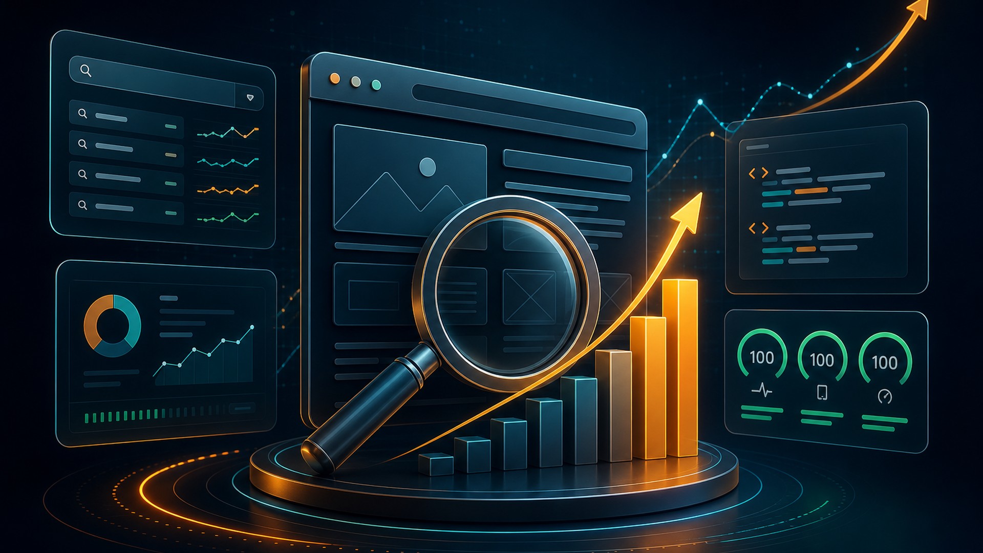 SEO web design services - search ranking visualization