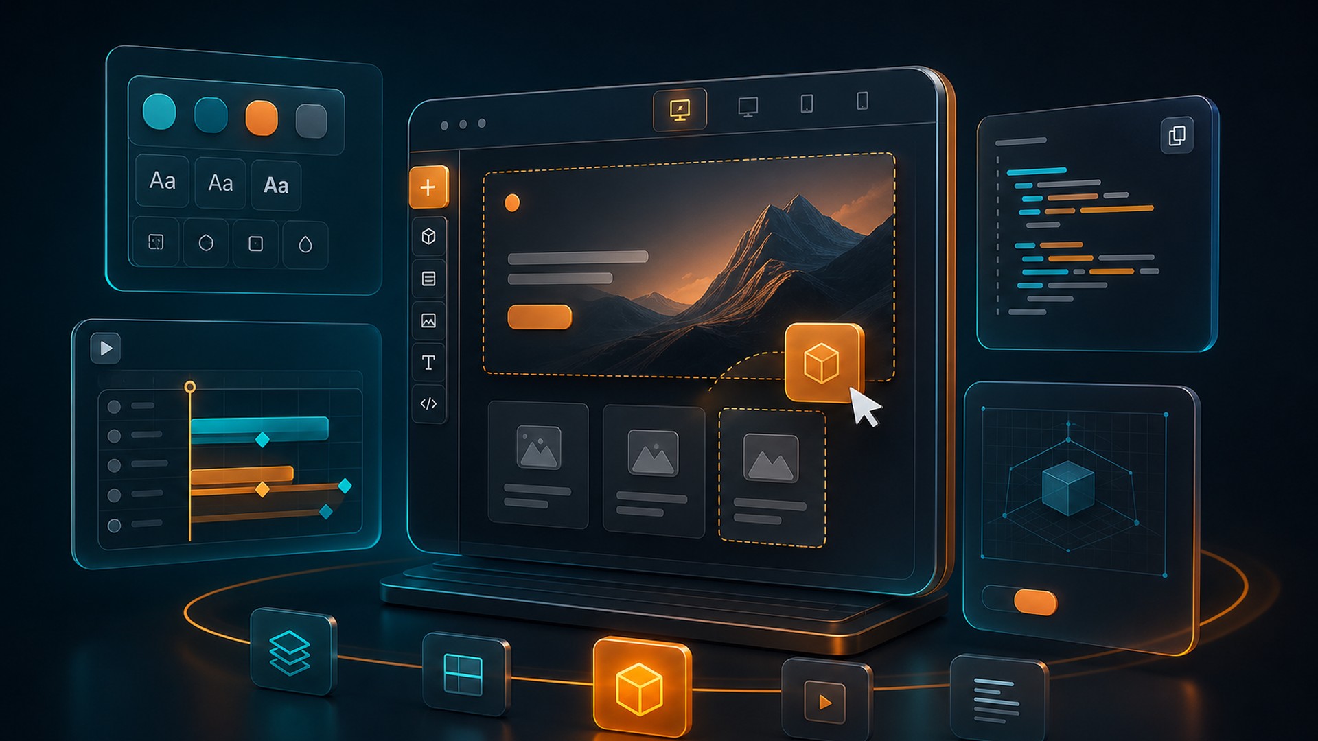 Webflow development services - design canvas and CMS