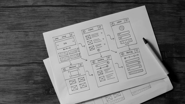 website design wireframe